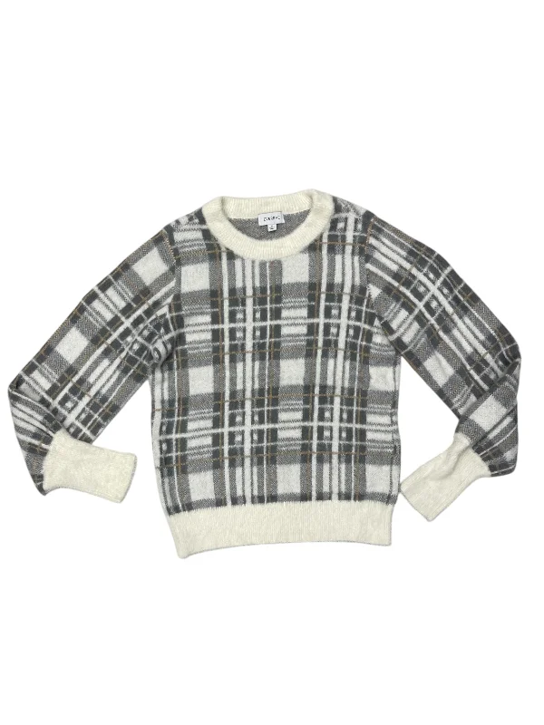 Amazing Deals Sweater By Evereve In Grey & White, Size: S