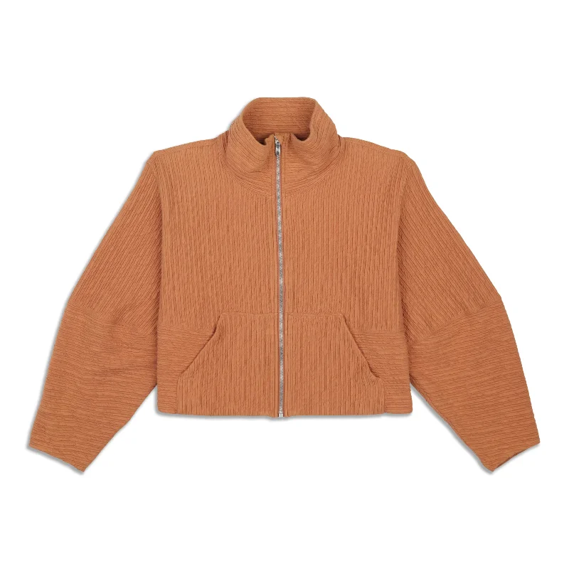 Price Buster Textured Cropped Jacket