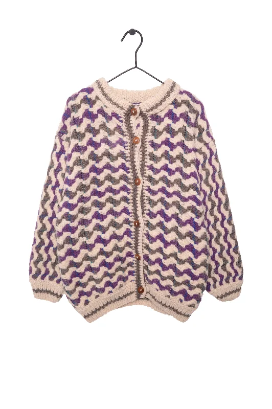 Big Savings Textured Wool Cardigan
