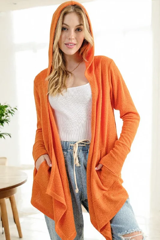 Can't Miss Thermal Hooded Open Front Cardigan