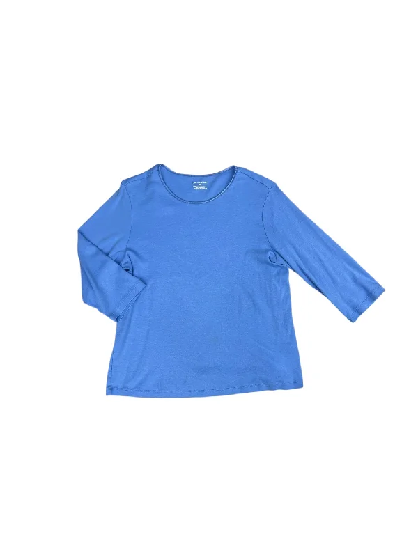Buy More, Save More Top 3/4 Sleeve By Christopher And Banks In Blue, Size: L