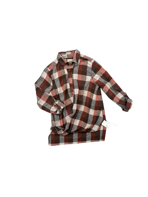 Lowest Price Top Long Sleeve By Blanknyc In Plaid Pattern, Size: Xs