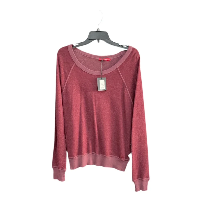 Time-Limited Offer Top Long Sleeve By Cma In Maroon, Size: M