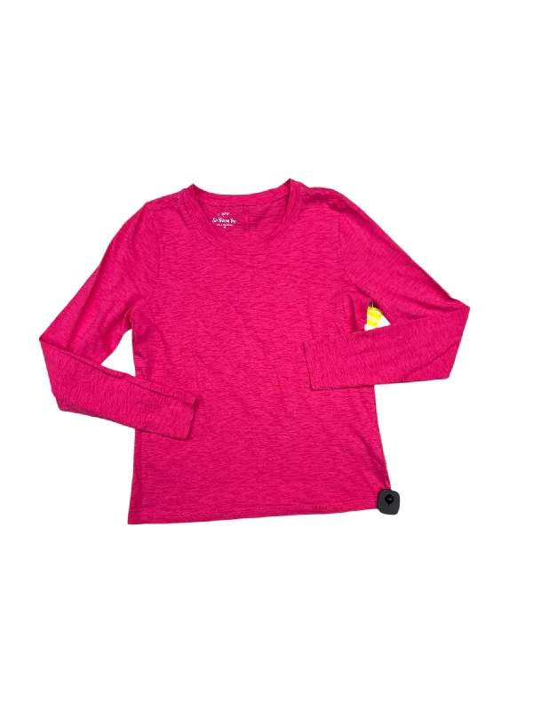 Take Advantage Top Long Sleeve By J. Crew In Pink, Size: M