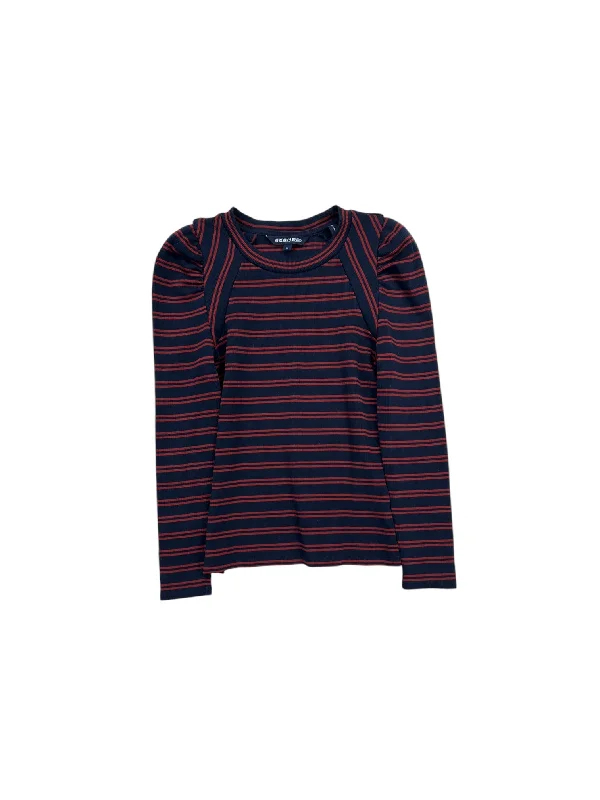 Special Price Top Long Sleeve By Veronica Beard In Blue & Red, Size: Xs