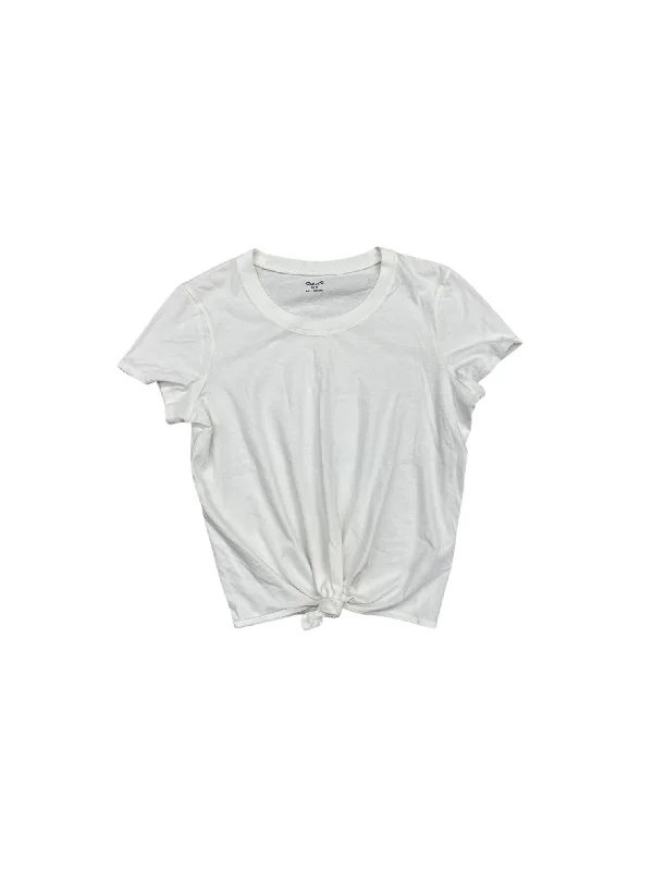 Online Only Top Short Sleeve By Madewell In White, Size: S