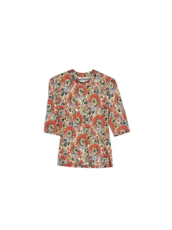 Special Discount Top Short Sleeve By ROSETTA GETTY In Orange, Size: S
