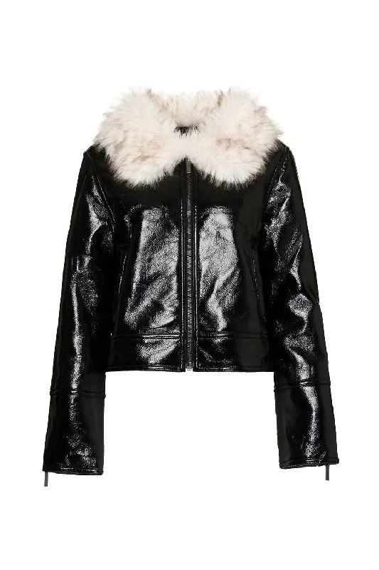 Clearance Items Wet Look Aviator In Black