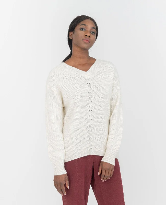 Don’t Miss Out Moving Rib V-Neck Sweater
