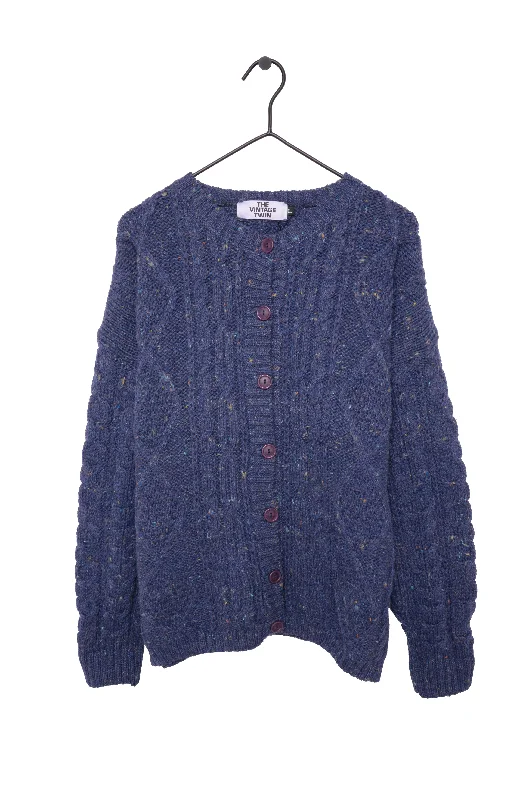 Stock Up and Save Wool Cable Knit Cardigan