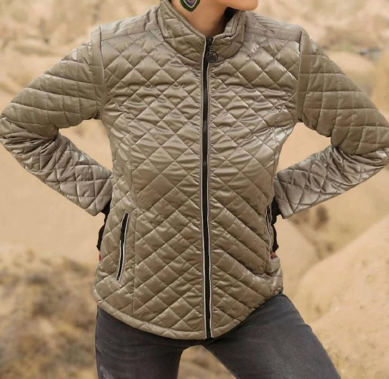 Incredible Offers Woven Coat In Taupe