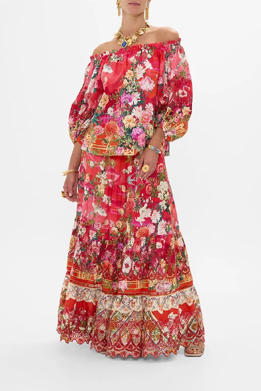 Today’s Deal TIERED MAXI SKIRT SWEET HOME ALEXANDRIA