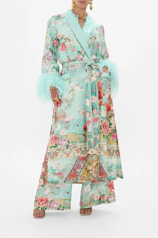 Blowout Sale LONG ROBE WITH FLARED SLEEVE THE JEWELLERY MUSEUM