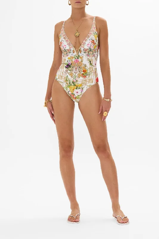 Discount Deals HIGH TRI ONE PIECE WITH FRONT TRIM EGYPTIAN ROSE
