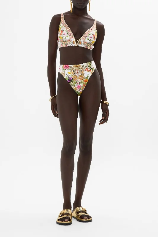 Seasonal Sale V NECK HARDWARE BRA EGYPTIAN ROSE