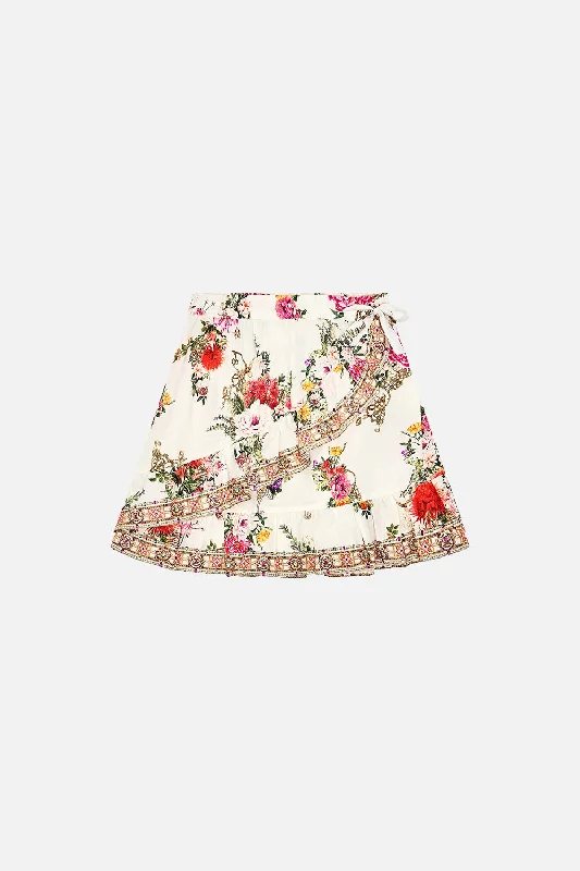 Overstock KIDS MINI WRAP FRILL SKIRT 4-10 EGYPTIAN ROSE