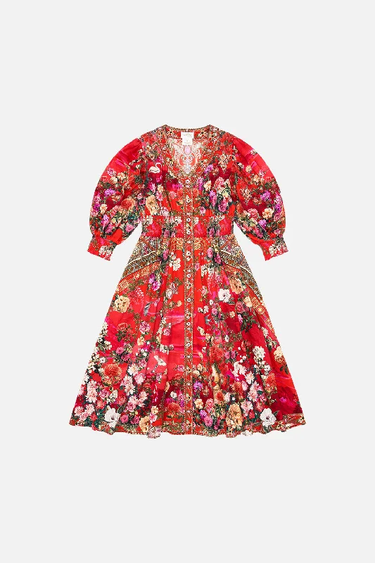Instant Discount KIDS SHIRRED WAIST MAXI DRESS 4-10 SWEET HOME ALEXANDRIA