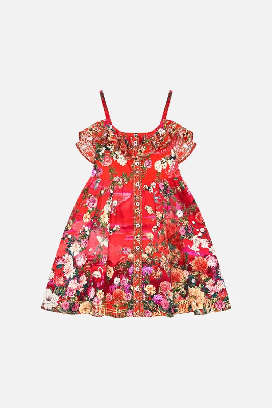 Massive Deals KIDS MINI DRESS WITH WAIST SASH AND BOW 4-10 SWEET HOME ALEXANDRIA