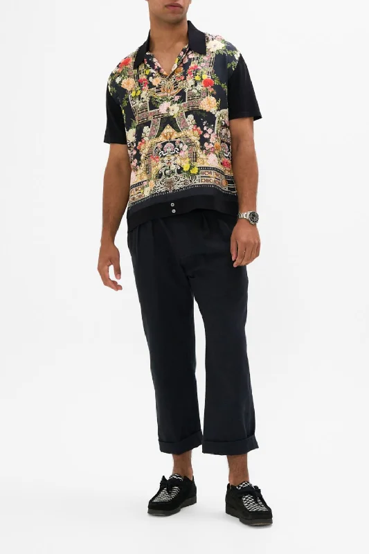 Daily Deals KNIT SLEEVE SILK SHIRT ADORNED IN ALEXANDRIA