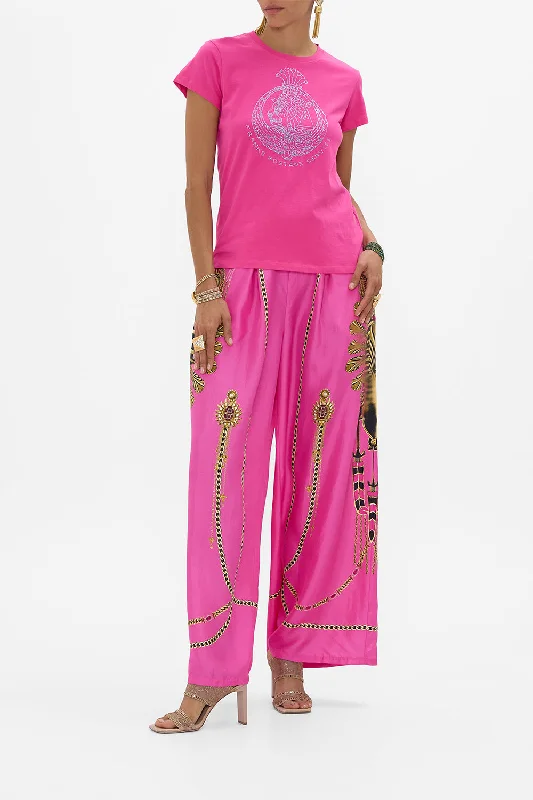 Special Savings SLIM FIT ROUND NECK T-SHIRT - HOT PINK SONG OF THE SCARAB