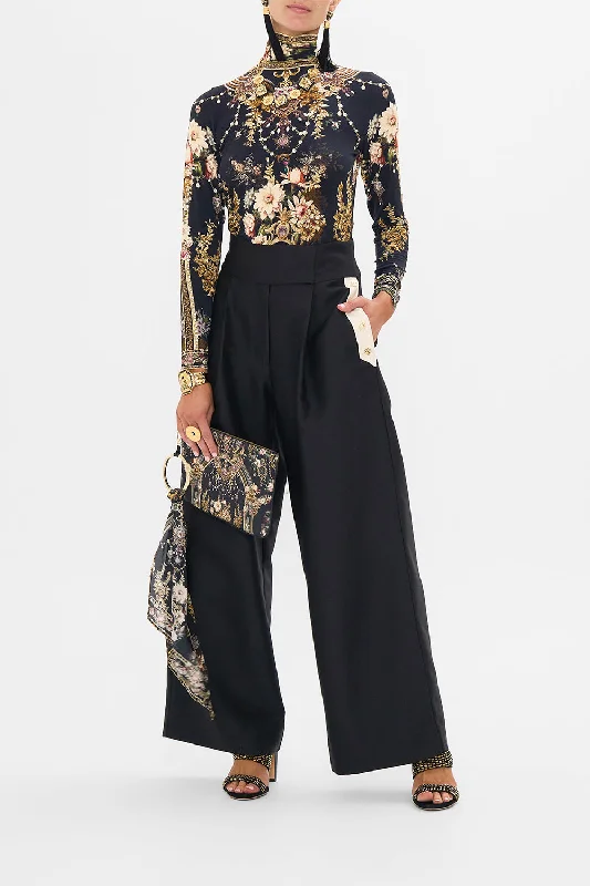 Year-End Sale WIDE LEG PANT WITH BUTTONS DYNASTY DAZE