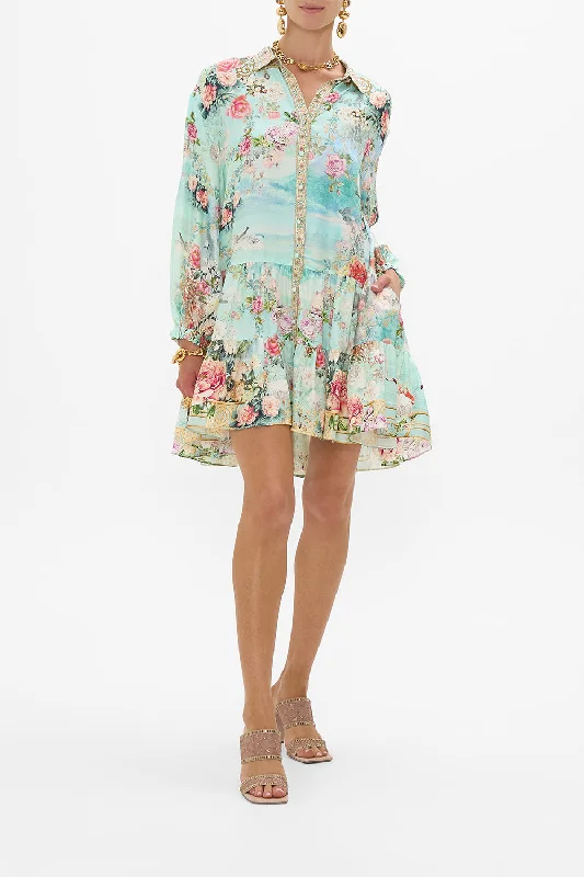 New Markdowns TIERED SHIRT DRESS THE JEWELLERY MUSEUM