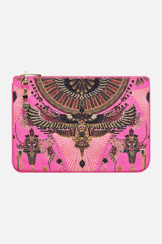 Exclusive Deal SMALL CANVAS CLUTCH SONG OF THE SCARAB