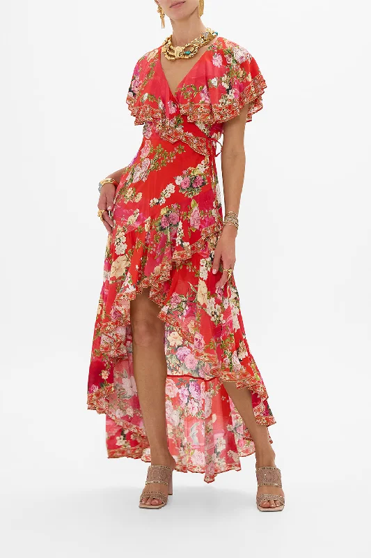 Instant Discount FRILL SLEEVE LONG DRESS SWEET HOME ALEXANDRIA