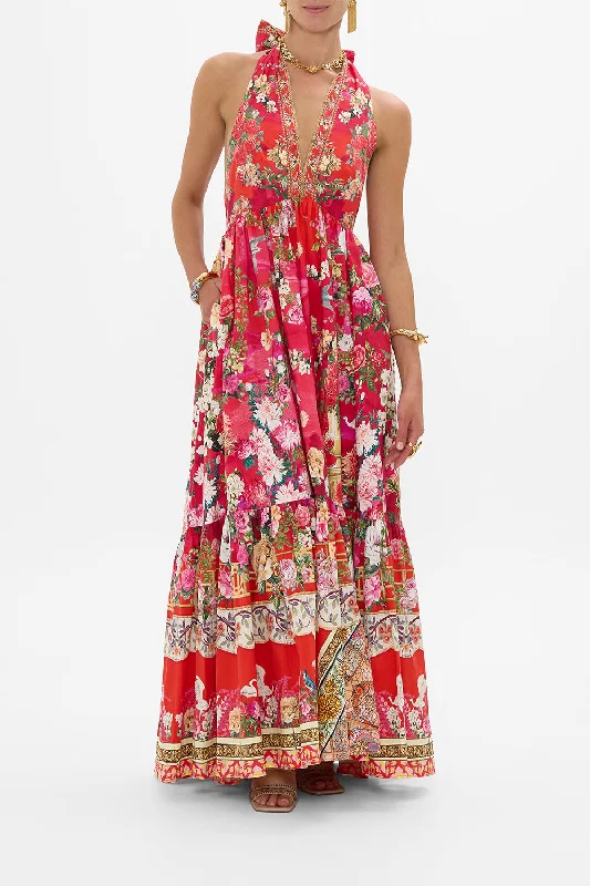 Mega Sale RUFFLE HEM HALTER DRESS SWEET HOME ALEXANDRIA