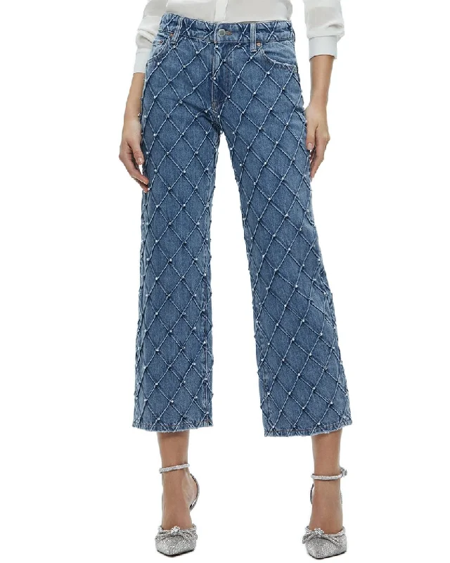 Buy More, Save More alice + olivia Weezy Quilt Cropped Mr Jean