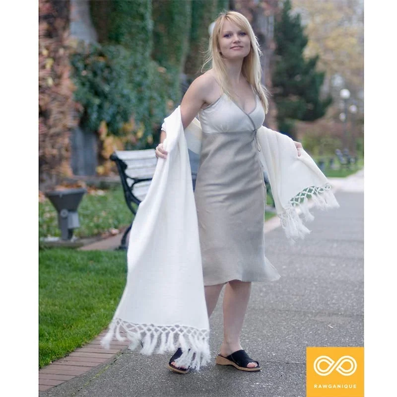 Price Rollback Angeline Hemp Dress Gown (Lined)