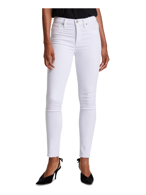Closeout Barbara Womens Raw Hem Ankle Skinny Jeans