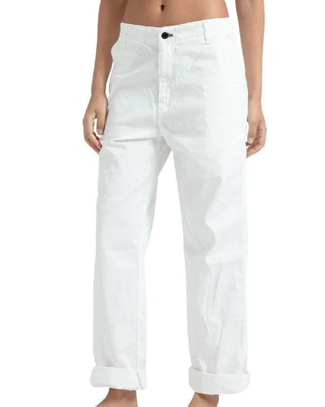 Limited Stock Chino Twill Pant In Ivory