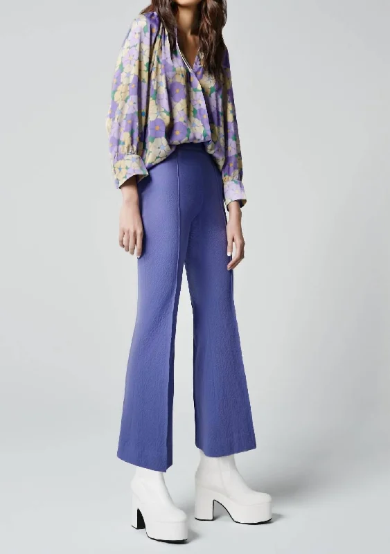 Exclusive Access Cropped Pintuck Pant In Deep Mauve