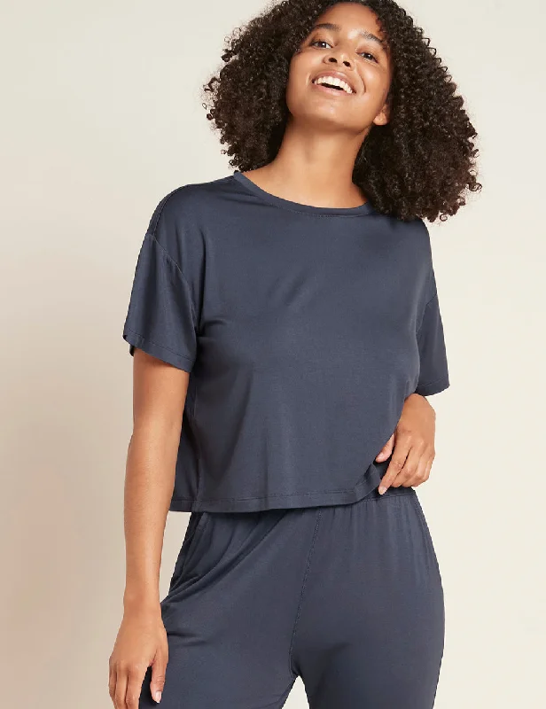 Customer Appreciation Sale Downtime Crop Tee - Storm