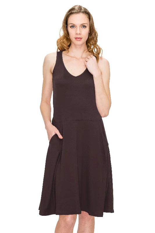 Today’s Deal Sleeveless Loose Swing Tank Dress