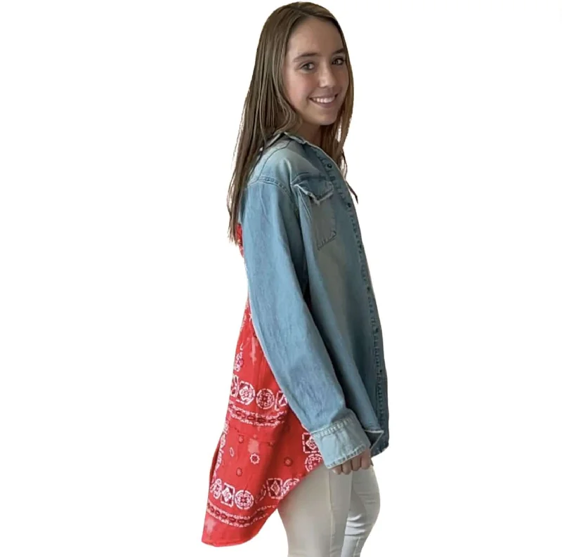 Bargain Blast Cowtown Denim Shirt Jacket Made in USA