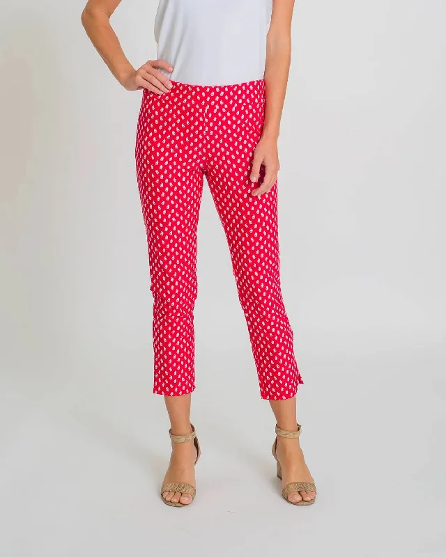 Price Buster Lucia Pant In Foulard Red
