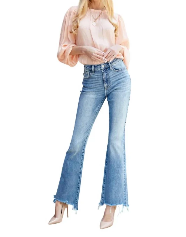 Amazing Deals Mid Rise Boot Cut Jeans In Medium