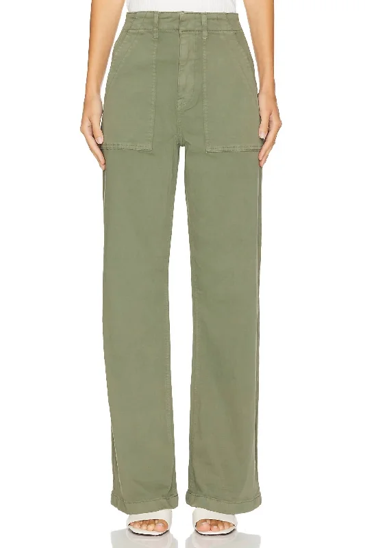 Season Finale Sale Nicole Wide Leg Pants In Soft Olive