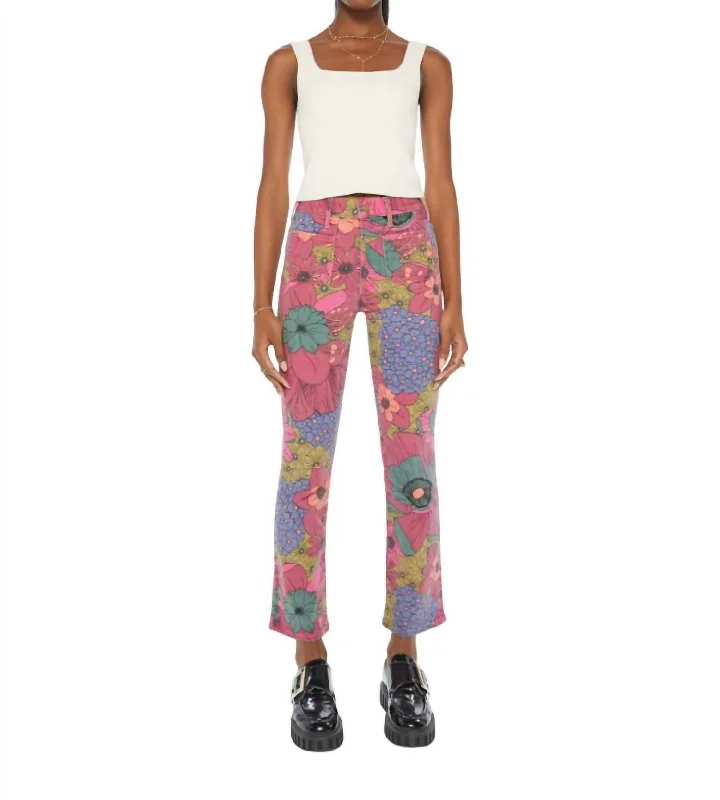 Take Advantage Patch Pocket Insider Flood Pants In Psychic Floral