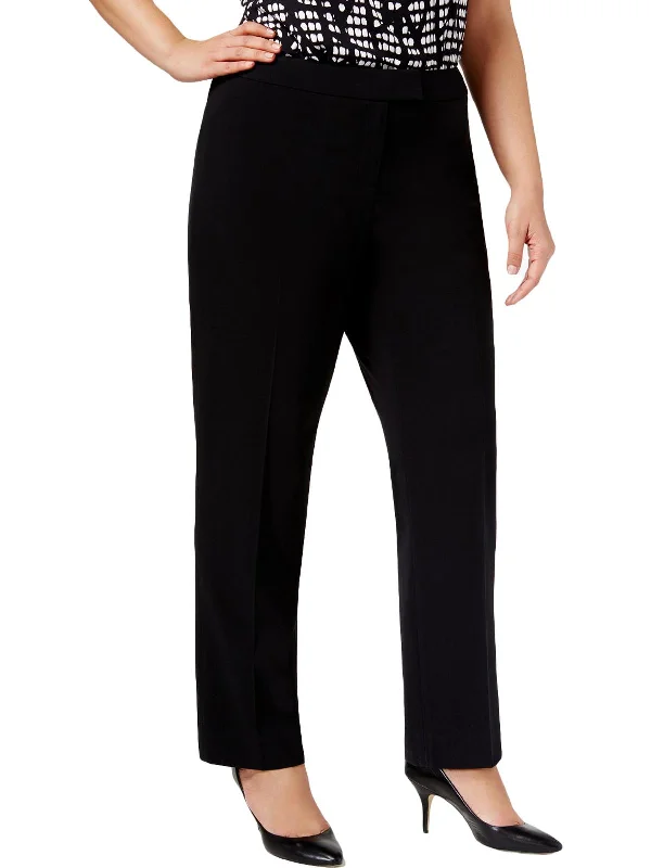 Mega Sale Plus Womens Slim Straight Leg Dress Pants