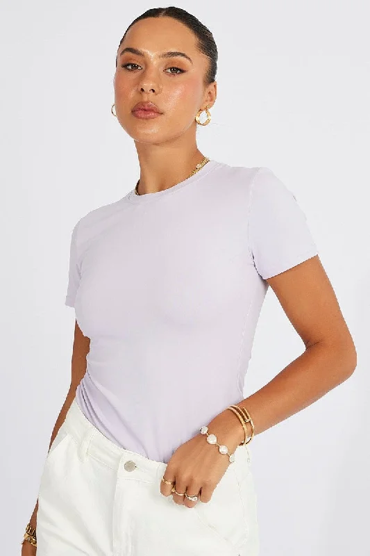 Deal Dash Purple Supersoft Top Short Sleeve