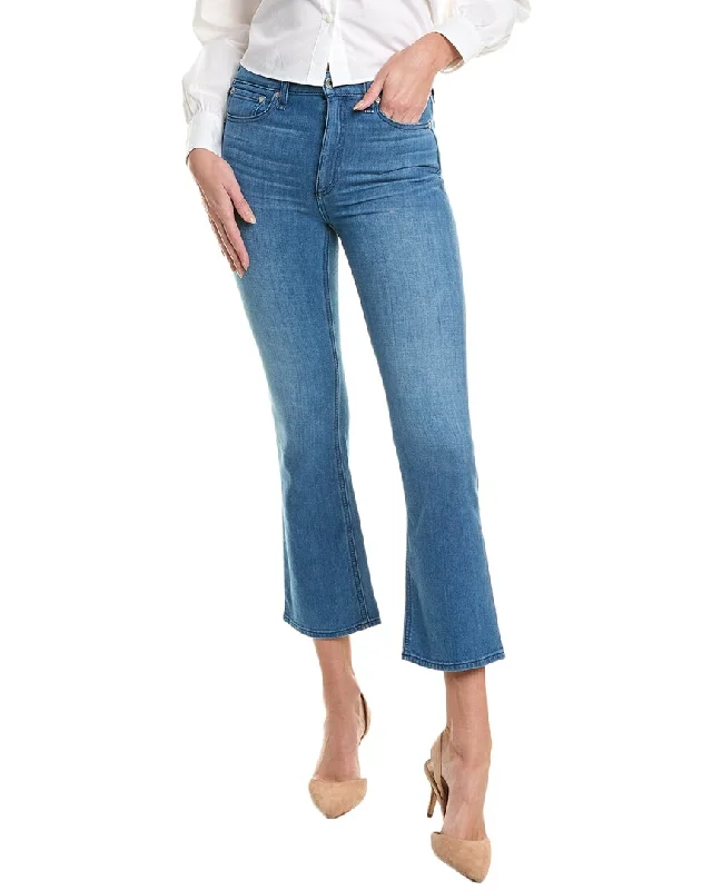 Overstock Sale rag & bone Nina Poppy High-Rise Ankle Flare Jean