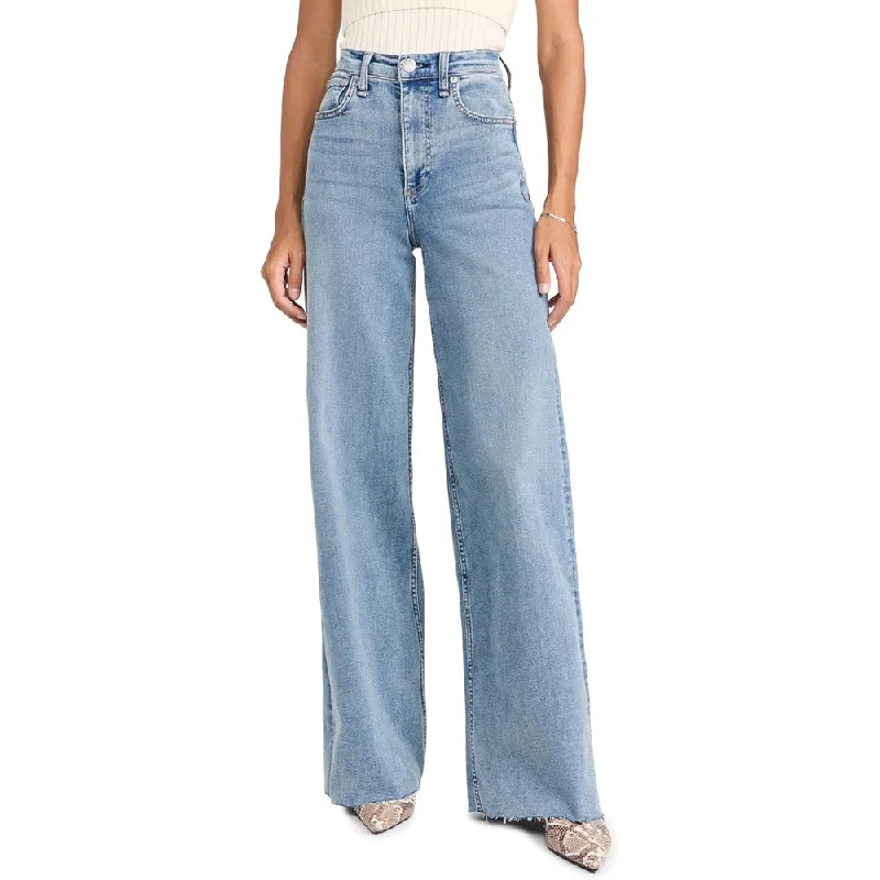 Closeout Sale rag & bone Women's Flexi Sofie High Rise Full Length Wide Jeans, Whitney
