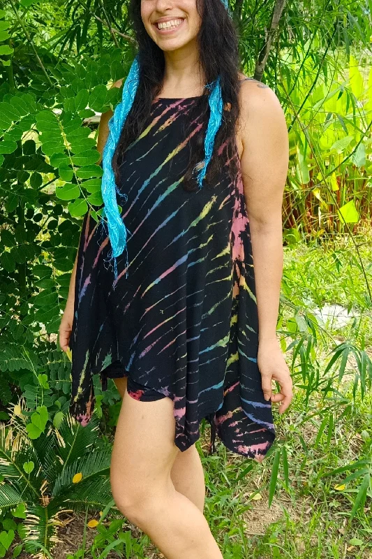 Special Discount Rainbow Zebra Tie Strap Sundress