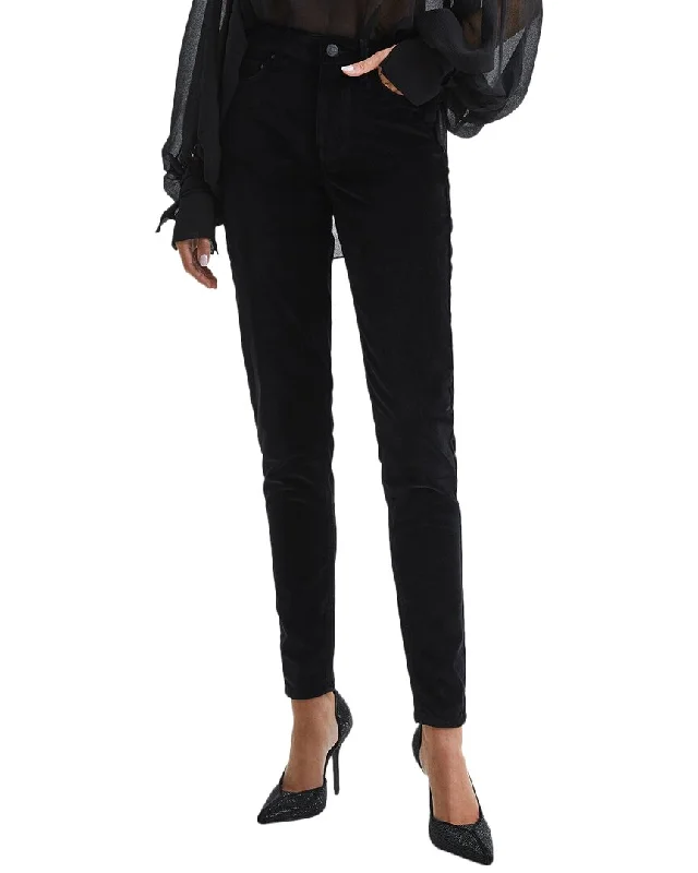 Members Only Reiss Lux Velvet Mid Rise Skinny Jeans
