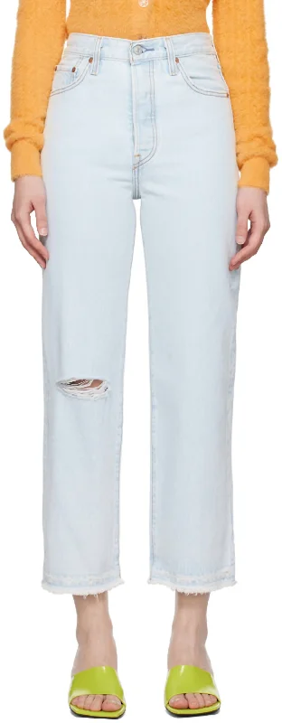 Bargain Prices Ribcage Straight Ankle Jeans In Release Me