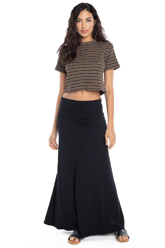 Exclusive Savings Rolldown Ribbed Sweep Skirt