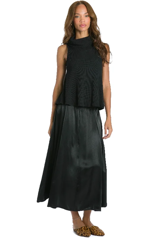 Price Rollback Satin Princess Panel Midi Skirt
